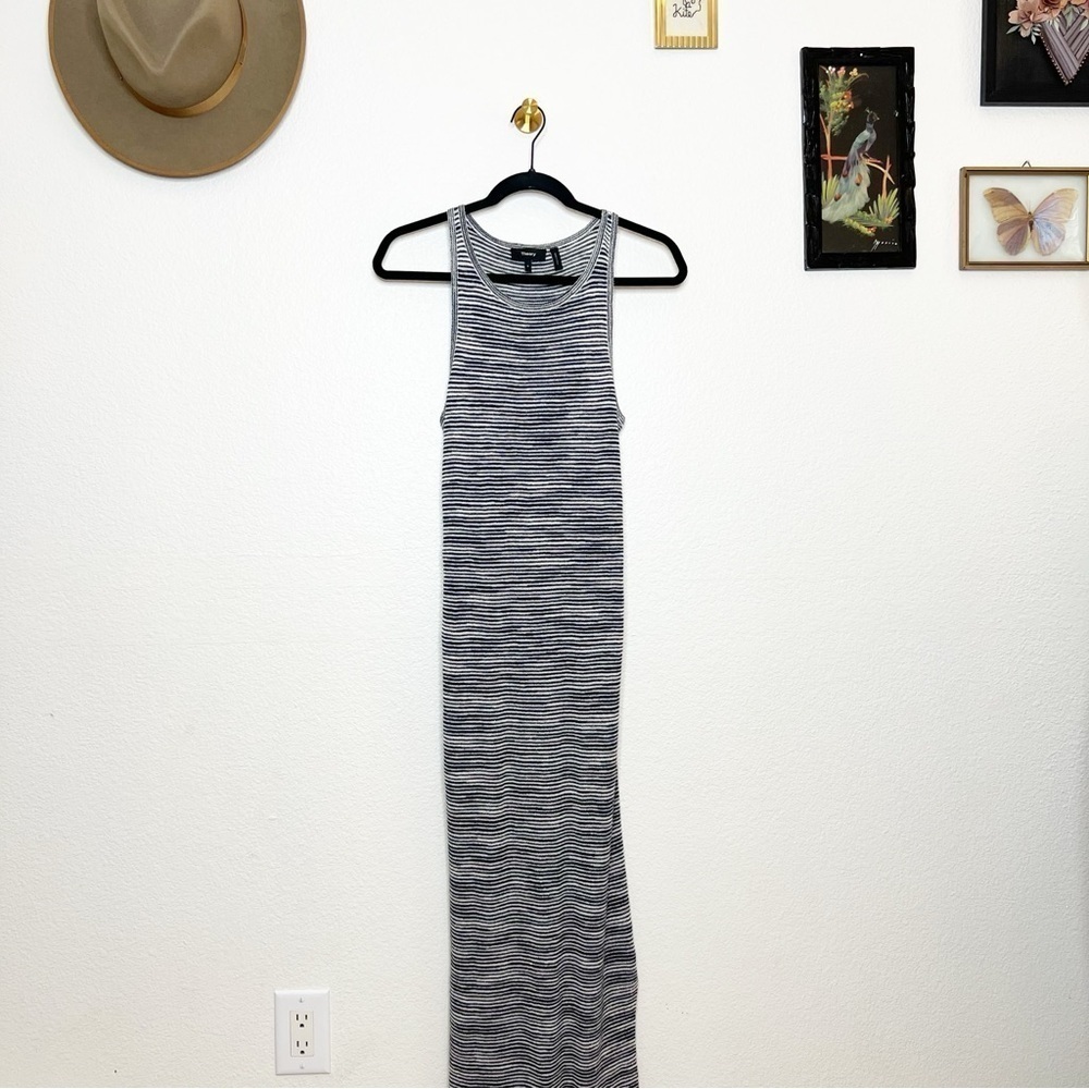 Theory Intrella Space Dye Linen Dress P(XS)